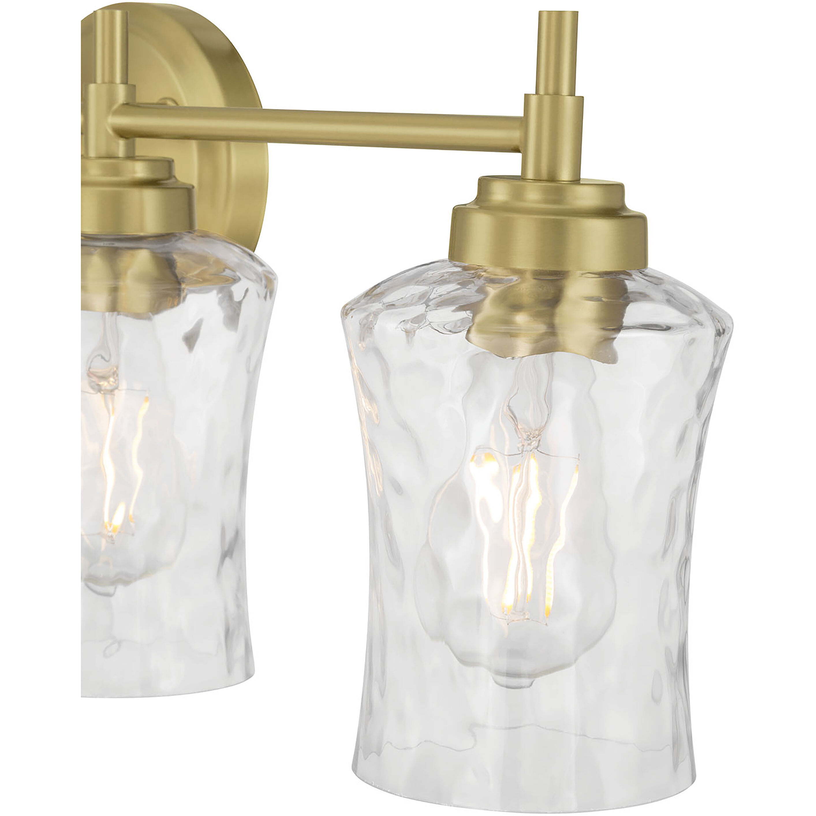 Clarvyn 4 Light 29.25 inch Vintage Brass Bathroom Vanity Light Wall Light