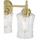 Clarvyn 4 Light 29.25 inch Vintage Brass Bathroom Vanity Light Wall Light