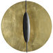 Pinders 1 Light 20 inch Contemporary Gold Leaf and Contemporary Gold and French Black Wall Sconce Wall Light