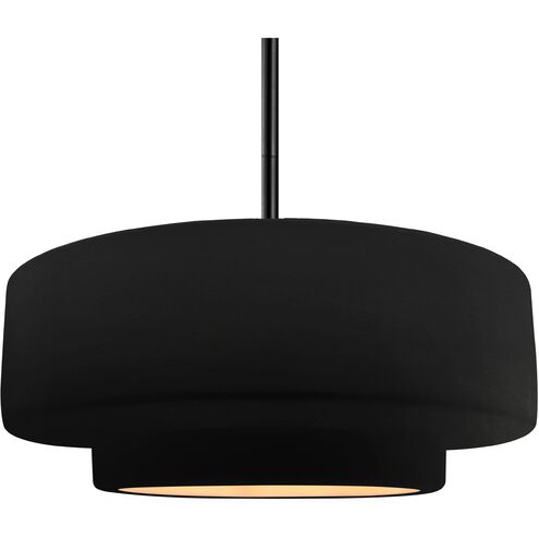 Radiance 1 Light 16.25 inch Matte Black and Carbon Matte Black/Champagne Gold Pendant Ceiling Light
