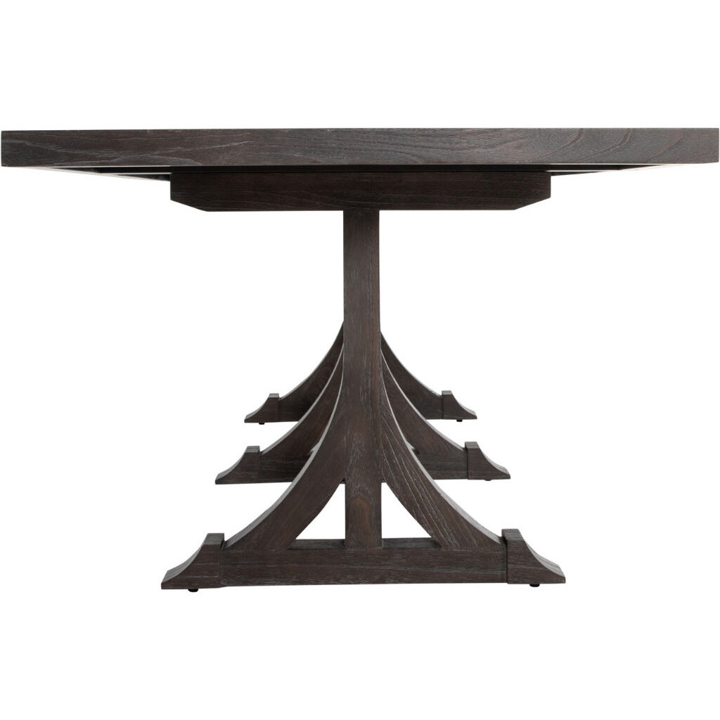 Adams 94 X 39 inch Cerused Forest Black Dining Table