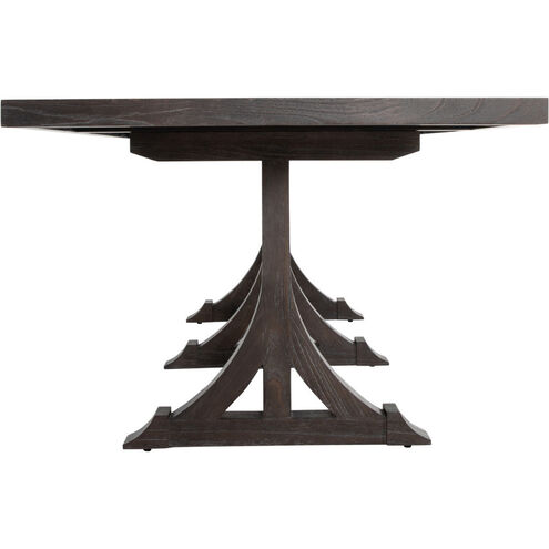 Adams 94 X 39 inch Cerused Forest Black Dining Table