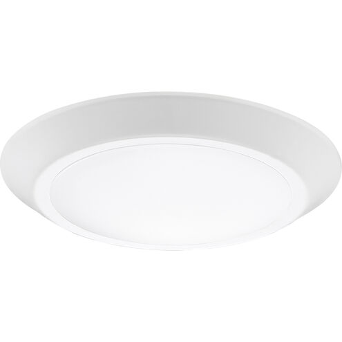 Verge LED 8 inch Fresco Flush Mount Ceiling Light in White Lustre