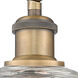 Ballston Athens Deco Swirl LED 8 inch Brushed Brass Sconce Wall Light