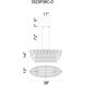 Franca 8 Light 38 inch Chrome Island/Pool Table Light Ceiling Light in Off White