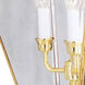 Westover 3 Light 23.25 inch Polished Brass Outdoor Wall Lantern