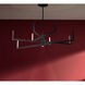 Articular LED 36 inch Coal Chandelier Ceiling Light