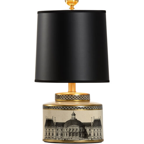 Wildwood 19 inch 100 watt Cream/Black/Gold Table Lamp Portable Light