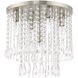 Elizabeth 5 Light 14 inch Brushed Nickel Flush Mount Ceiling Light