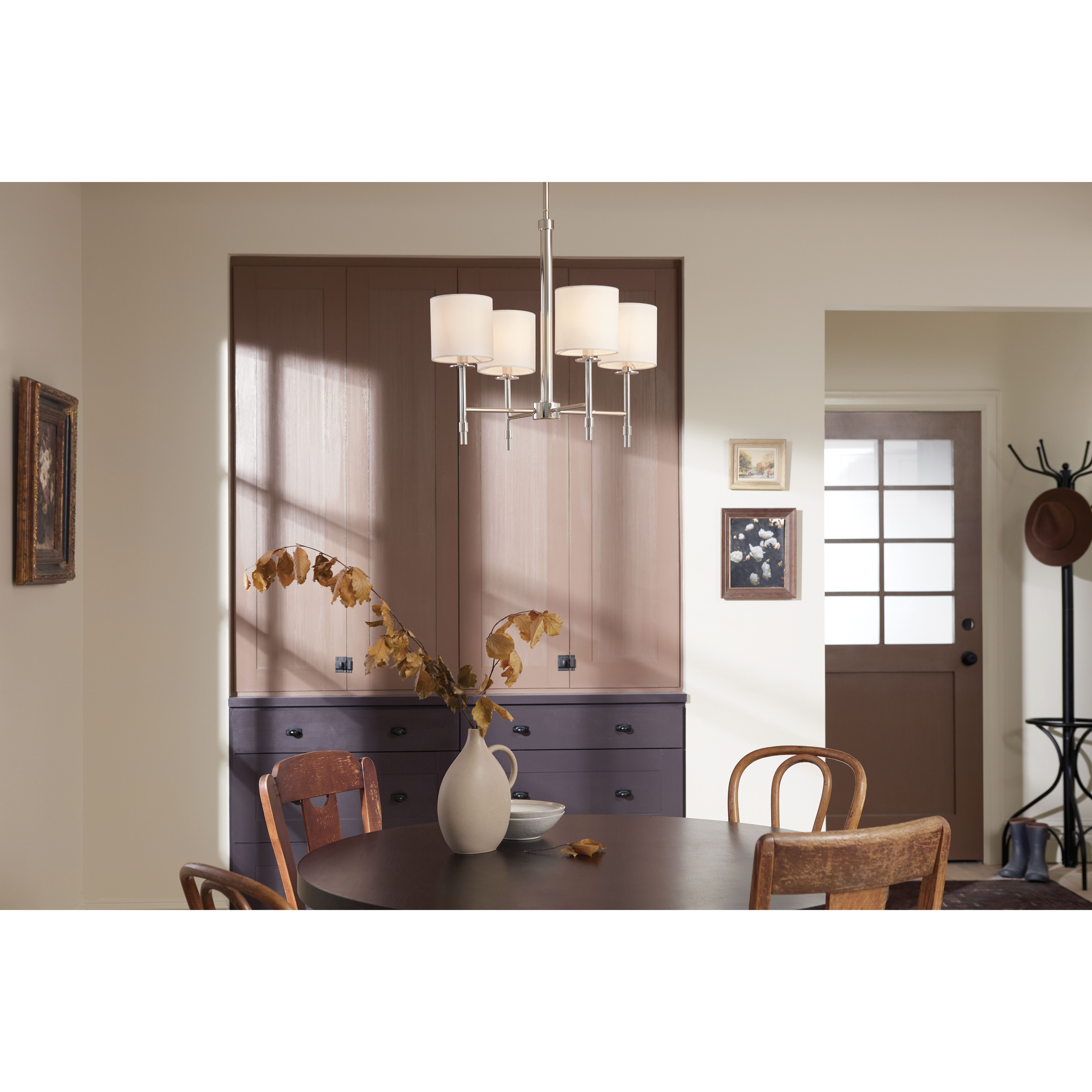 Ali 4 Light 20 inch Polished Nickel Chandelier Ceiling Light