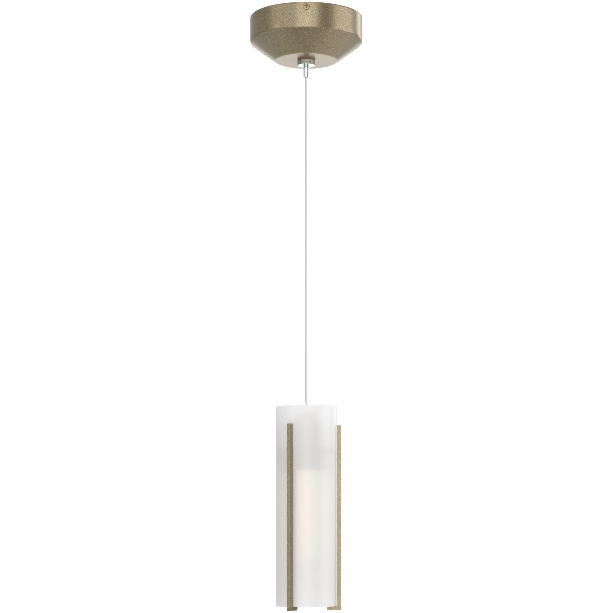 Exos Glass 1 Light 3.46 inch Soft Gold Mini Pendant Ceiling Light in Opal