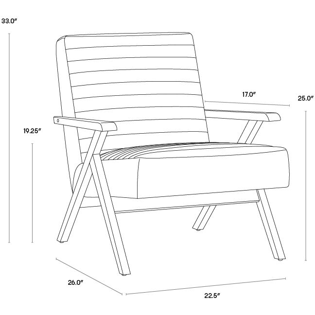 Peyton Cantina Magnetite Lounge Chair