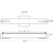 Tubo Slim LED 18 inch Polished Chrome Bath Bar Wall Light with Spine Trim