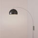 Half Dome 1 Light 5 inch Satin Nickel Wall Mounted Arc Lamp Wall Light in Black Nickel