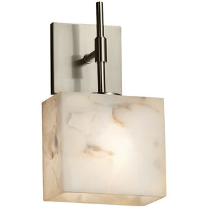 Alabaster Rocks 1 Light 6 inch Brushed Nickel ADA Wall Sconce Wall Light in LED, Rectangle, Rectangle