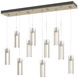 Exos Glass 10 Light 44.50 inch Pendant