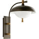 Stanwick 1 Light 22 inch Aged Brass with Antique Brass Accents Outdoor Sconce 