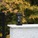 Luna II 1 Light 5 inch Black Pergola Light, Solar