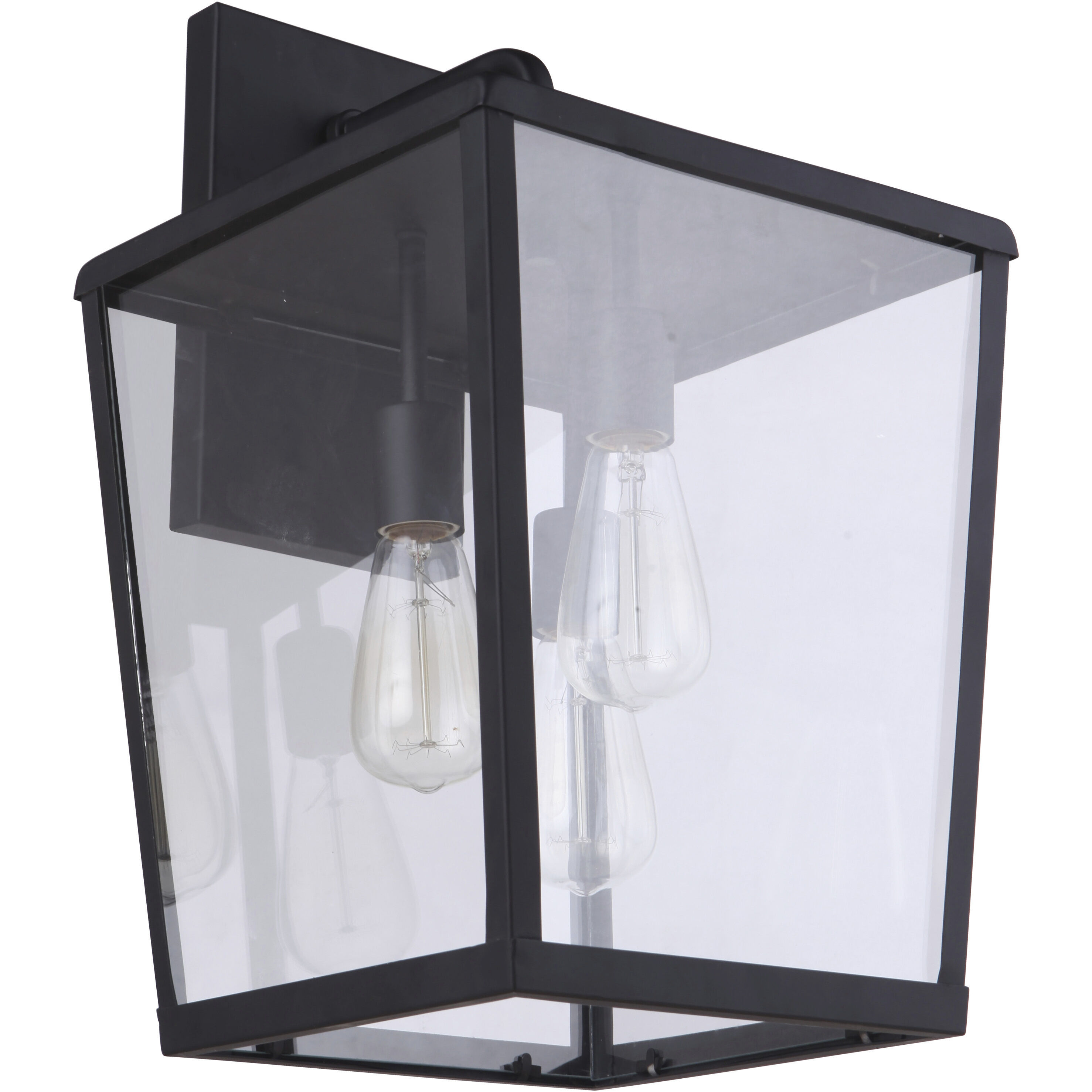 Olsen 3 Light 19 inch Midnight Outdoor Wall Lantern