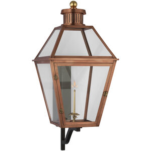 Chapman & Myers Stratford2 1 Light 40.5 inch Soft Copper Outdoor Bracketed Gas Wall Lantern, XL