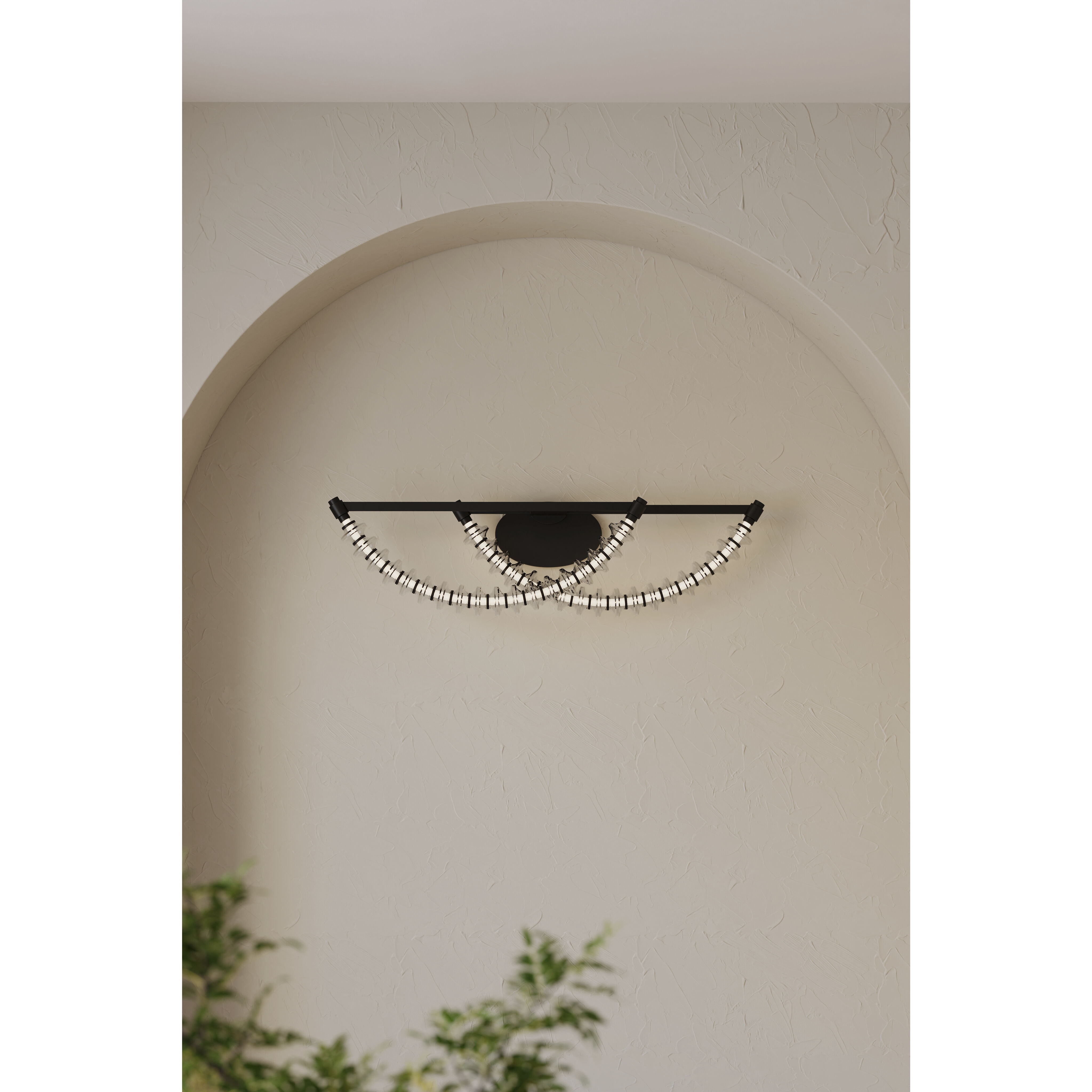 Pearl LED 36 inch Dark Matte Black Vanity Wall Light