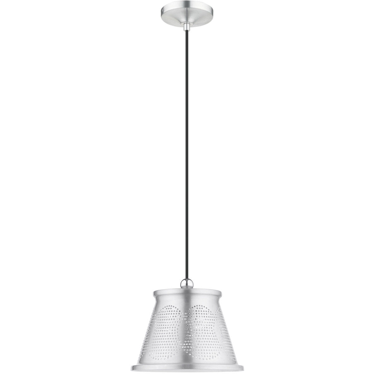 Pendants 1 Light 10 inch Brushed Aluminum Pendant Ceiling Light