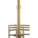 Melody 1 Light 25 inch Satin Brass Pendant Ceiling Light