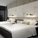 Duplex Reading Light Wall Light in Aged Brass, dweLED