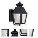 Mansfield 1 Light 9.25 inch Black Mini Outdoor Wall Lantern