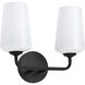Celino 2 Light 14 inch Black Vanity Light Wall Light