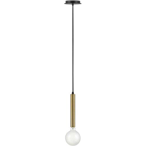 Bobbie LED 5.5 inch Lacquered Brass Pendant Ceiling Light