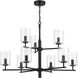 Hailie 9 Light 32 inch Flat Black Chandelier Ceiling Light