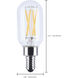 Lumos LED T9 E12 5 watt 120 5000K LED Filament