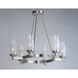 Crescendo 6 Light 25 inch Satin Nickel Single-Tier Chandelier Ceiling Light