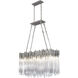 Matrix Linear Pendant Ceiling Light in 6, Rainy Night