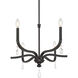 Viremont 6 Light 28 inch Matte Black Chandelier Ceiling Light