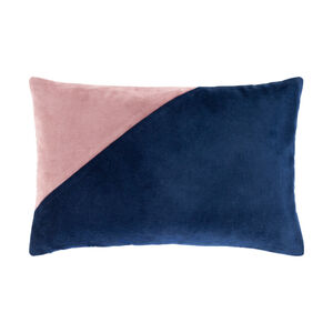 Moza 20 X 13 inch Dark Blue/Navy/Rose Pillow Kit, Lumbar