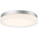 Circa LED 14 inch Titanium Flush Mount Ceiling Light in 2700K, 15in.
