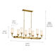 Homestead Vetivene 8 Light 18 inch Natural Brass Chandelier Ceiling Light, Vetivene