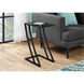 Moreland 24 X 16 inch Black and Clear Accent End Table