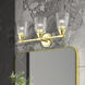 Catania 3 Light 23 inch Polished Brass Vanity Sconce Wall Light