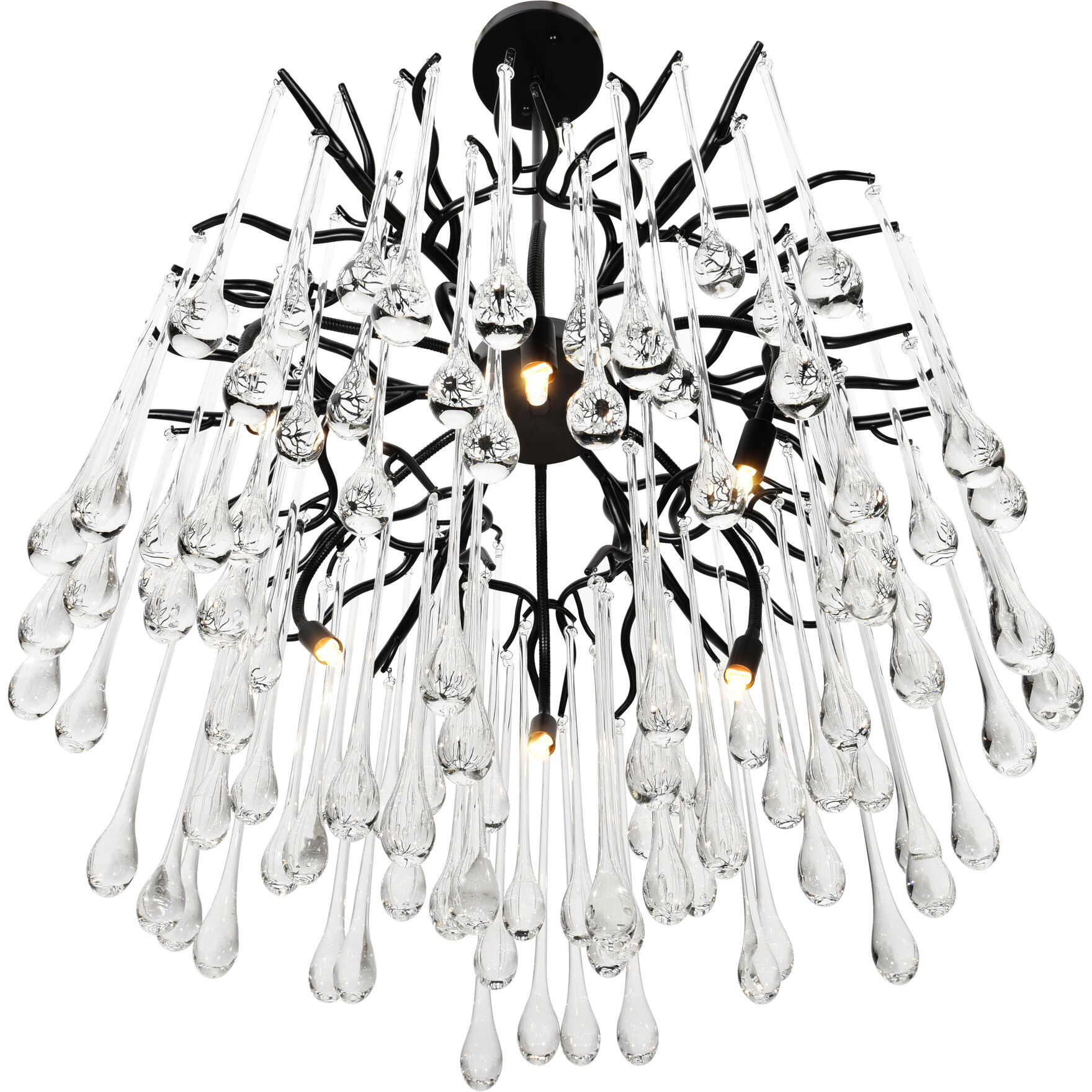 2024年のクリスマス CWI Lighting 1094P26-6-101 Anita 6 Light 26 inch Black Down テーブル・チェア・ハンモック
