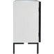 Checkmate Checkmate White with Black and Clear Cabinet