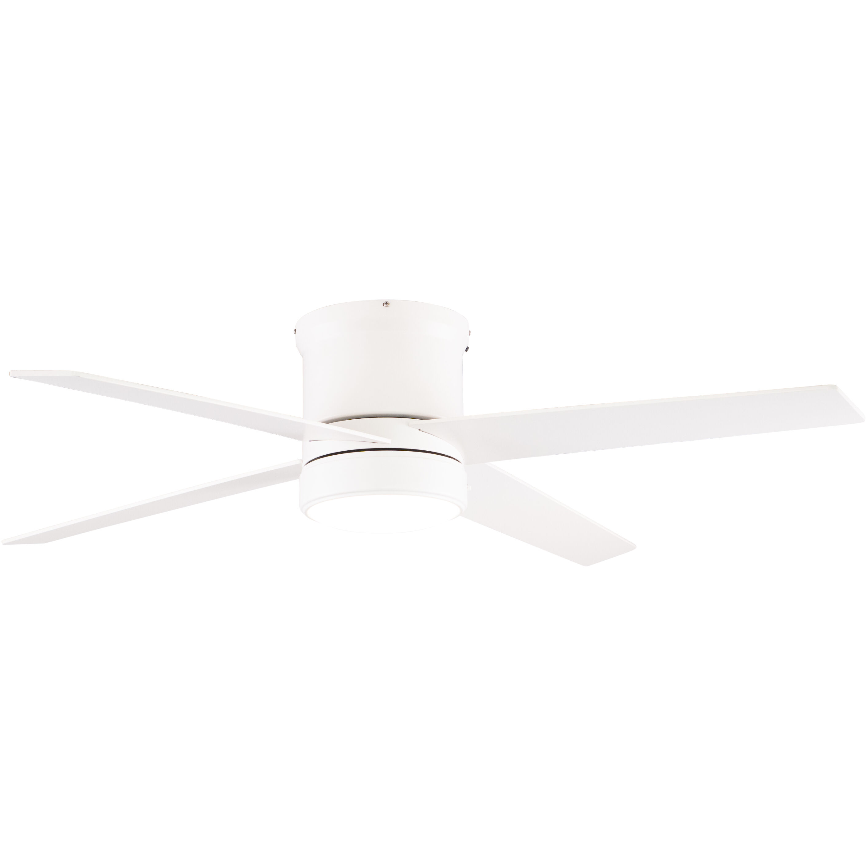 Erie 23.22 inch Matte White with Matte White-Elm Blades Ceiling Fan