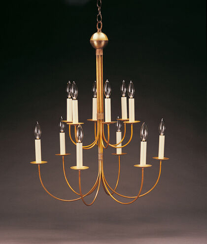 Hunter 1 Light 24 inch Dark Brass Chandelier Ceiling Light