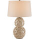 Barnacle 26.5 inch 150 watt Ivory and Brown Table Lamp Portable Light