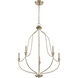 Senoia 5 Light 25 inch Modern Gold Chandelier Ceiling Light