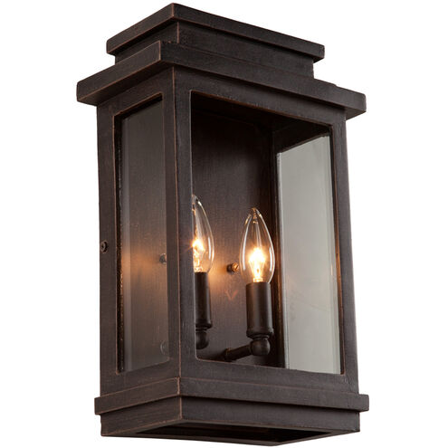 Freemont 2 Light 13.5 inch Oil Rubbed Bronze Outdoor Wall Light
