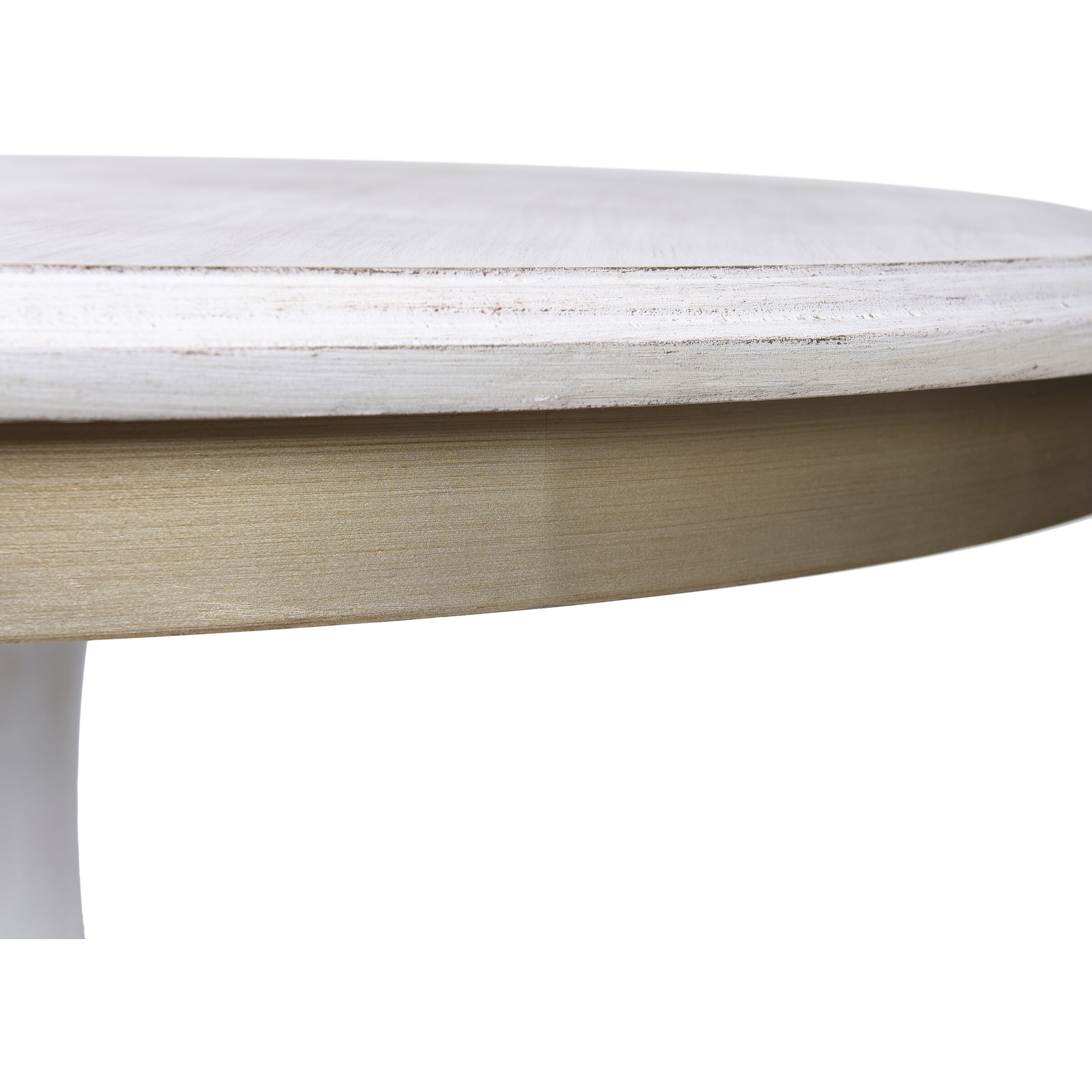 Dann Foley 48 X 30 inch Whitewash and Light Brown Dining Table