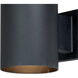 Chiasso LED 7.25 inch Textured Black Outdoor Wall